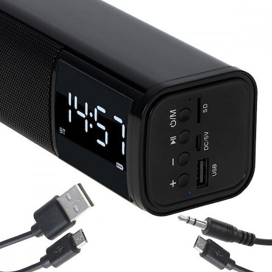 Adler 310102 Ηχείο Bluetooth 10W με Διάρκεια Μπαταρίας έως 15 ώρες Μαύρο