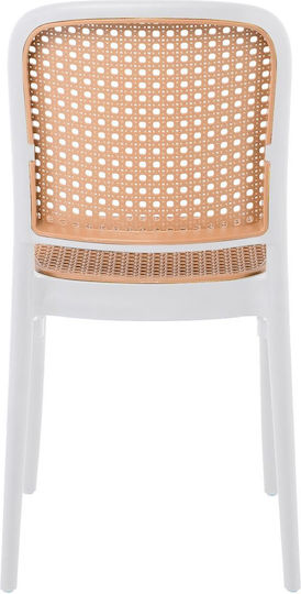 Outdoor-Stuhl Polypropylen Florence White 41x41x83εκ.
