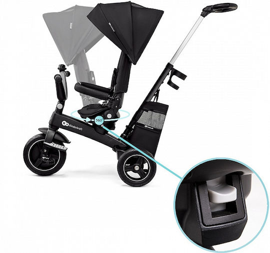 Kinderkraft Eastwist Convertible with Parental Handle 5 in 1 for 5+ Years Black