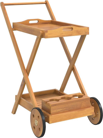 Bar Trolley Free Standing 54x87x90cm Brown Bar Trolley Free Standing 54x87x90cm Brown