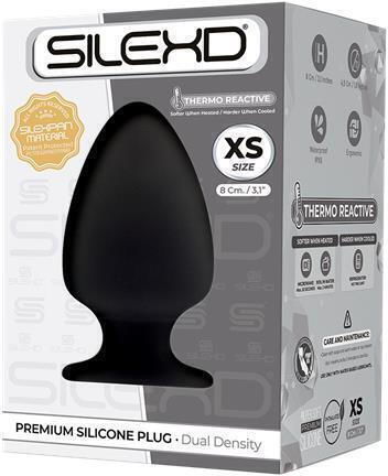 SilexD Model 1 Анална тапа XSmall Черна 8см