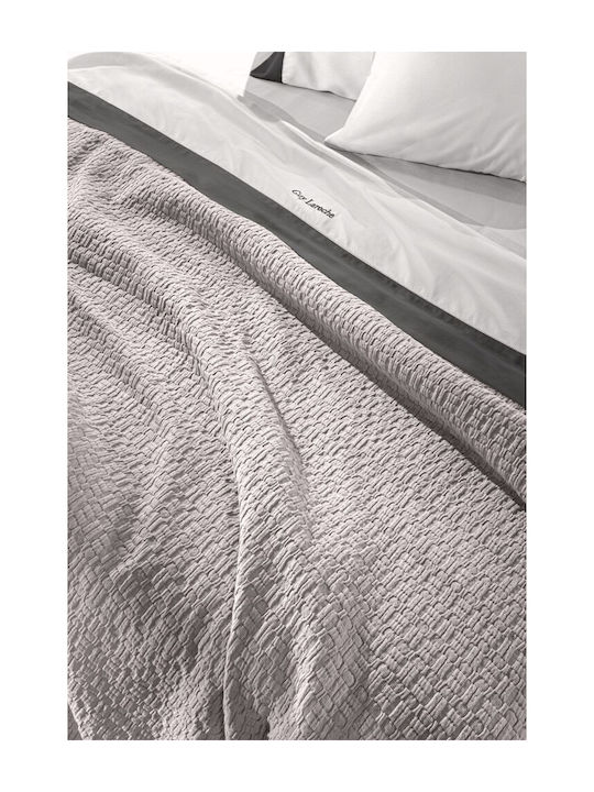 Guy Laroche Nikki Blanket 100% cotton Queen 240x260cm. Platinum