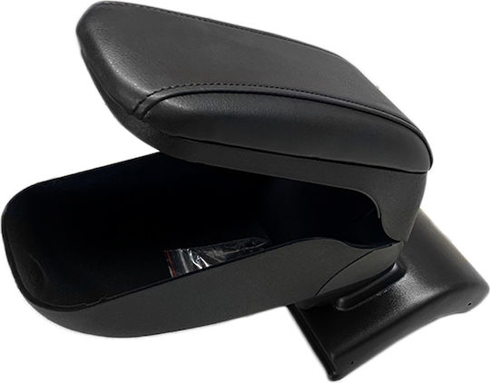 Cik Car Leather Armrest for Seat Leon Black