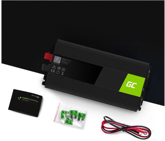 Green Cell Modified Sine Car Inverter Modified Sinewave 1500W to Converter 24V DC in 230V AC with 1xUSB INV24