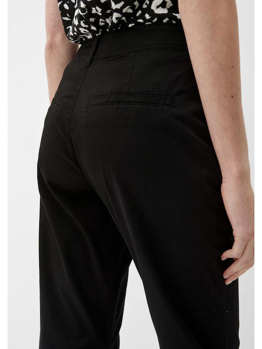 Women's Chino Trousers Regular Fit Black