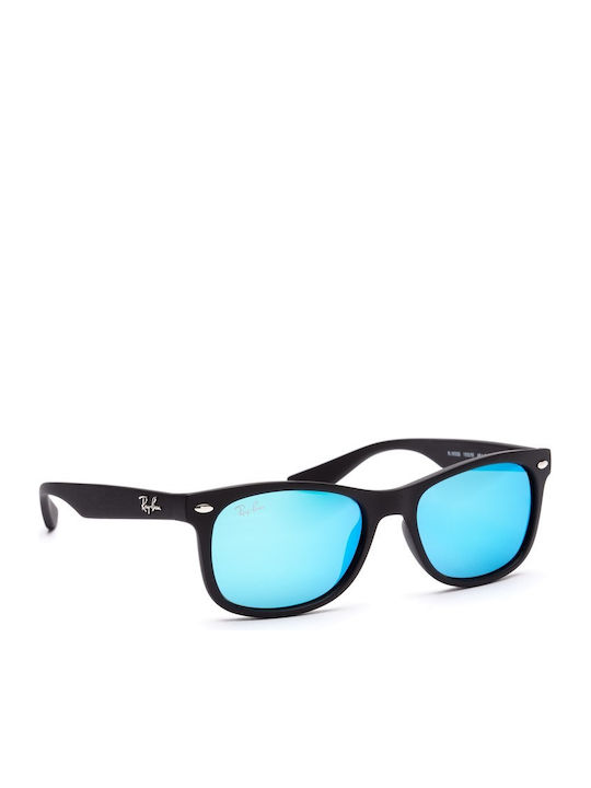 Ray Ban Wayfarer Unbreakable Square Kids Sunglasses with Mirror Lens Black