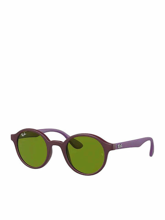 Ray Ban Στρογγυλά Παιδικά Γυαλιά Ηλίου Ροζ για 4-6 Ετών