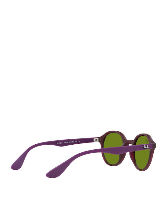 Ray Ban Στρογγυλά Παιδικά Γυαλιά Ηλίου Ροζ για 4-6 Ετών