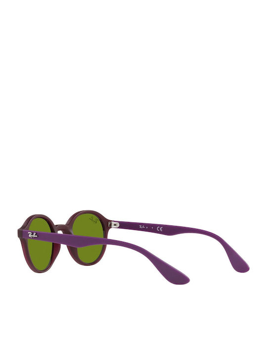 Ray Ban Στρογγυλά Παιδικά Γυαλιά Ηλίου Ροζ για 4-6 Ετών