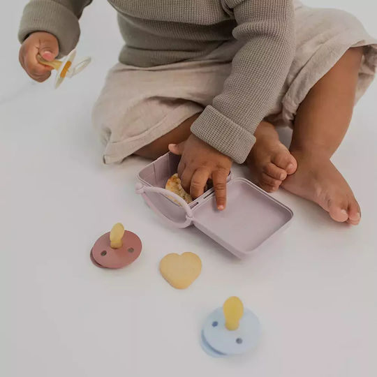 Bibs Pacifier Case Made of Blue Plastic