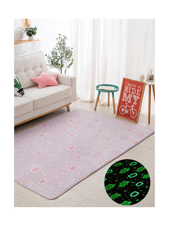 Palamaiki Doodle Kinder Teppich Rosa 150x220cm