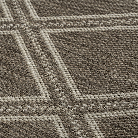 Beauty Home Modern Wicker Bedroom Rugs Set Palm Beige 9767-ΣΕΤ 3pcs