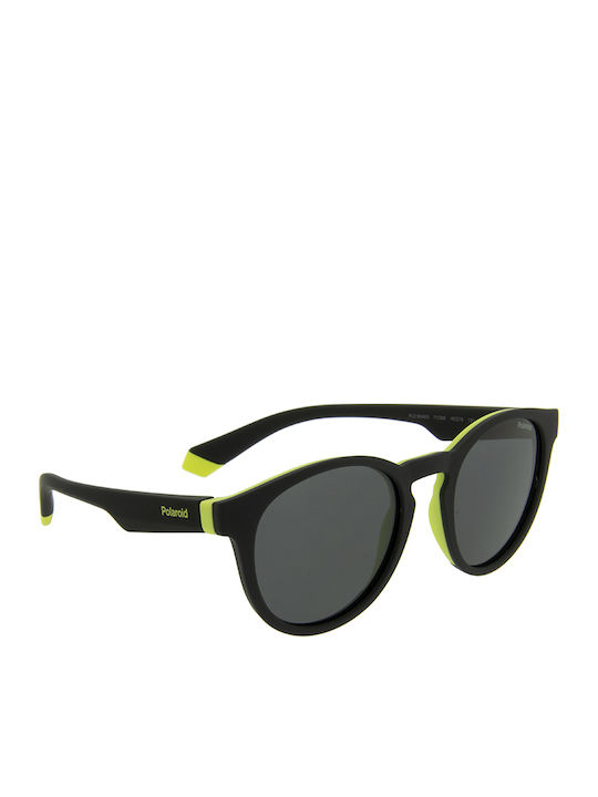 Polaroid Round Kids Sunglasses with Polarized Lens Black for 7-11 Years