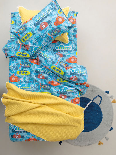 Palamaiki My Kingdom MK740 Kids Cotton Pillowcase Set 50x75cm Blue