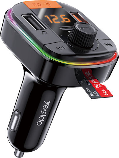 Yesido FM Transmitter Autovehicul Y45 cu USB