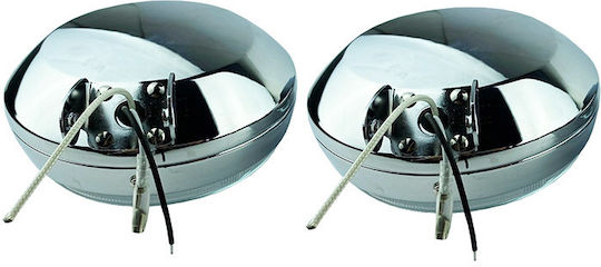 DLAA LA-1515 Round Headlights Car Universal 12V 55W with White Lighting 2pcs