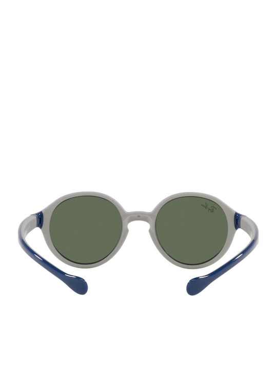 Ray Ban Στρογγυλά Παιδικά Γυαλιά Ηλίου Μπλε για 1-3 Ετών