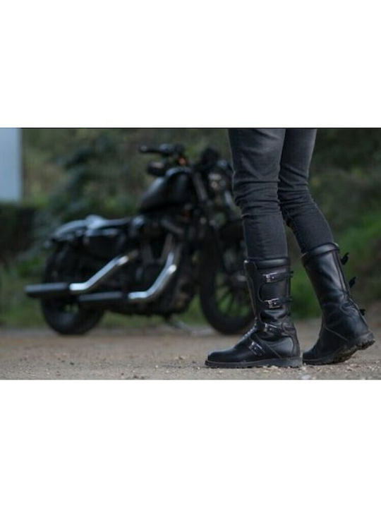 Stylmartin Touring Continental Ανδρικές Μπότες Μηχανής Δερμάτινες Αδιάβροχες Μαύρες