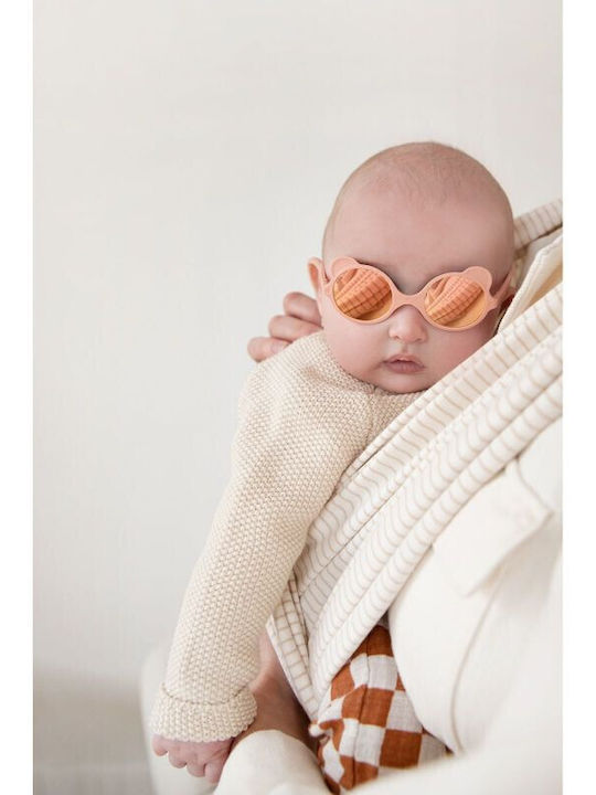 KiETLA Ourson Unbreakable Baby Sunglasses with Mirror Lens Peach for 0-1 Year