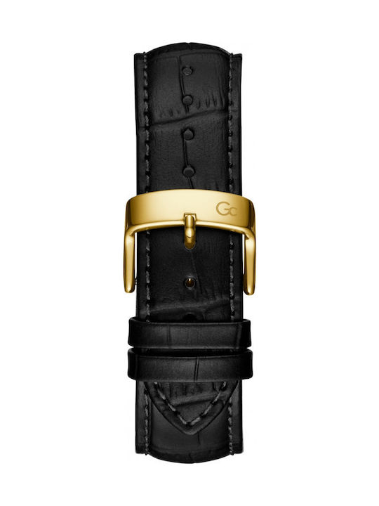 GC Watches Ρολόι Μπαταρίας με Δερμάτινο Λουράκι