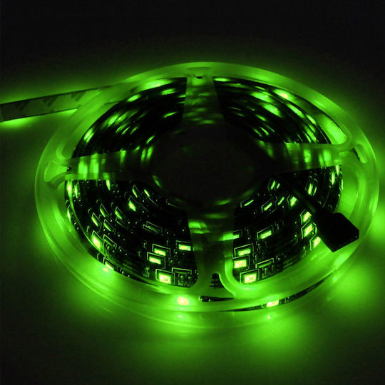 Factory Αδιάβροχη Smart Ταινία LED RZ-0005 USB 5V RGB Φως 5m Τύπου SMD5050 με Τροφοδοτικό