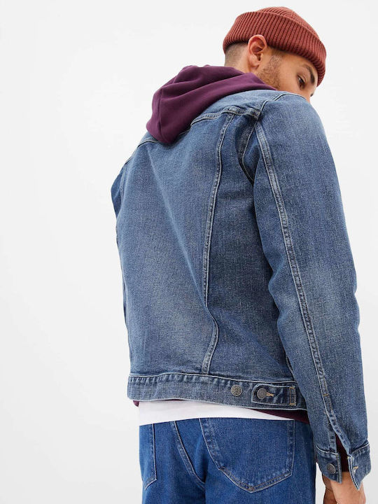 GAP Icon Washwell Herrenjeans Jacke Blau