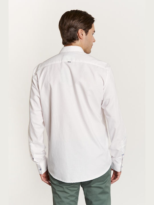 Edward Jeans Men's Shirt Long Sleeve White