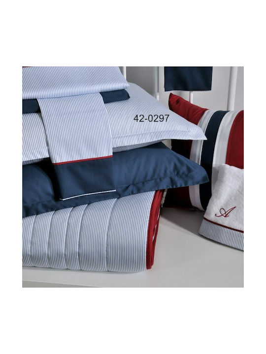 Down Town Home 700 Pillowcase Set Oxford Blue 52x75cm.