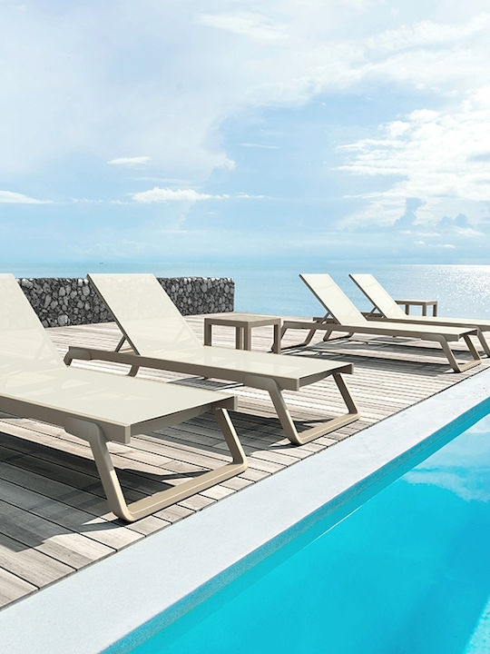 Ξαπλώστρα Αλουμινίου Tropic Taupe 210x72x31εκ.