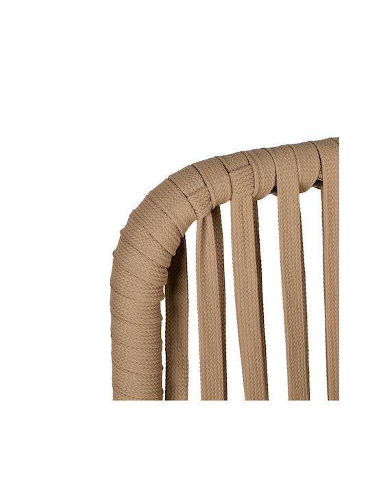 Gartenhocker Bar Außeneinsatz Rattan Kintampo Beige/Schwarz 55x58x108cm