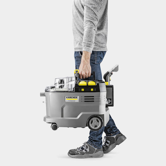 Karcher Puzzi 9/1 Bp Pack Rechargeable Vacuum Dry with Plastic Bin 9lt