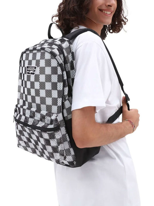 Vans Old Skool H2O School Backpack for Junior High-High School with Water Bottle Holder White/Black 22 Litres 32.4 x 12.1 x 20 cm