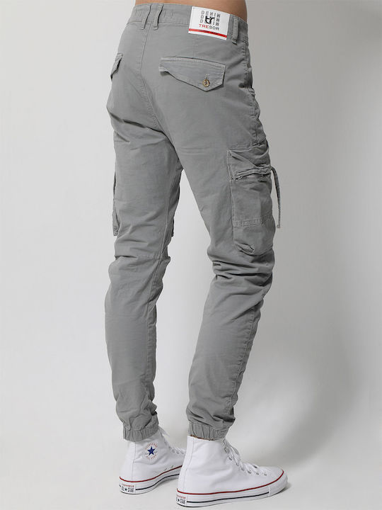 Tresor Men's Trousers Cargo Elastic Gray