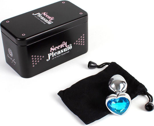 Secretplay Plug & Play Анална тапа Сърце Small Син 7см