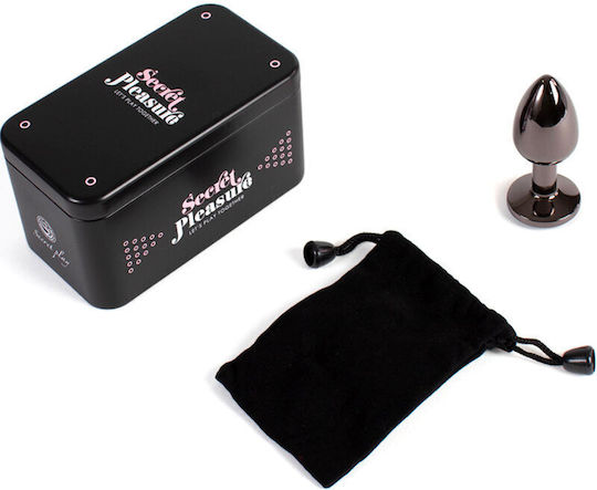 Secretplay Plug & Play Πρωκτική Σφήνα Small Gunmetal 7cm