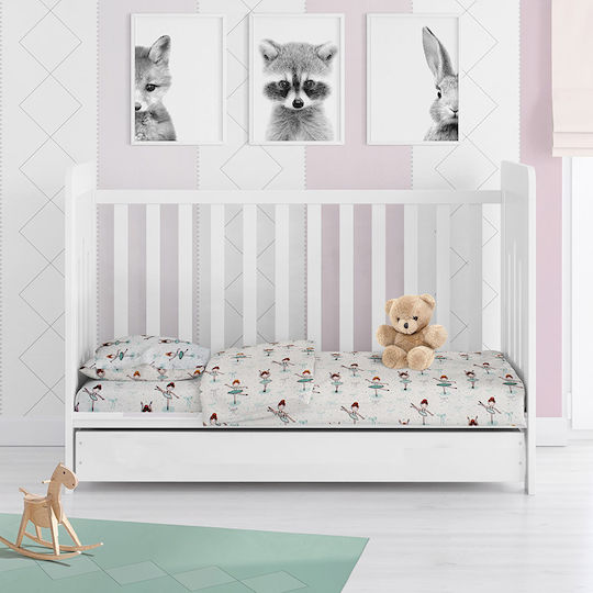 Dimcol Baby Duvet Cover Ballerina 166 Green 120x160cm