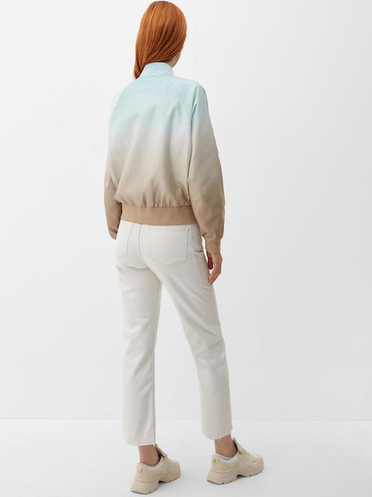 Κοντό Γυναικείο Bomber Jacket Μπεζ