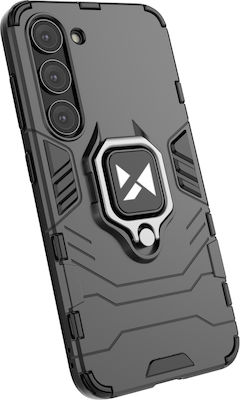 Wozinsky Ring Armor Back Cover Πλαστικό Ανθεκτική Μαύρο (Galaxy S23)