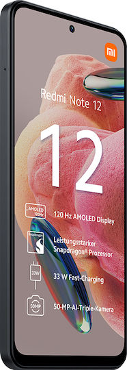 Xiaomi Redmi Note 12 Dual SIM (4GB/64GB) Onyx Gray