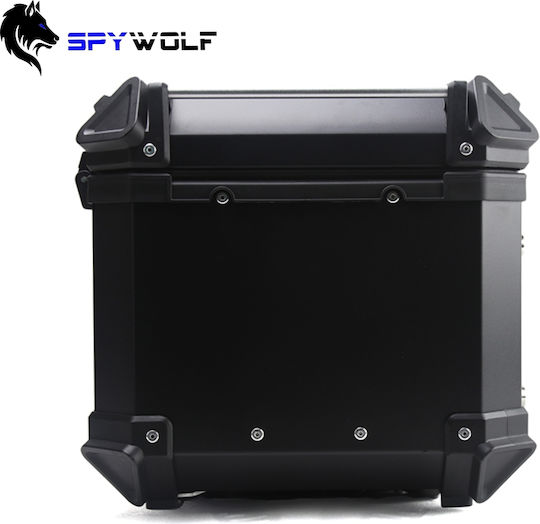 Spywolf SpyWolf Space-X Black Aluminium Motorcycle Top Case 45lt Black