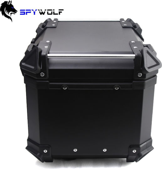 Spywolf SpyWolf Space-X Black Aluminium Motorcycle Top Case 45lt Black