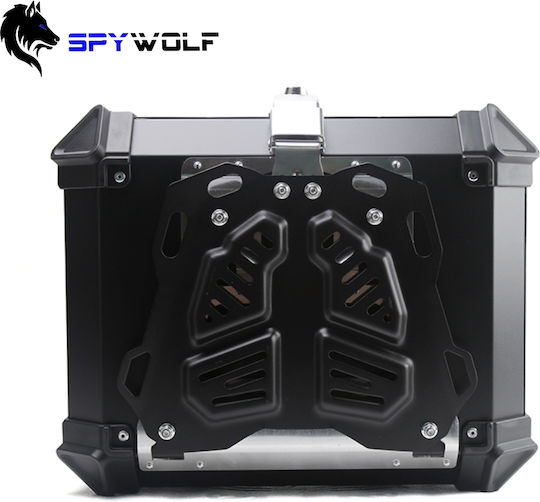 Spywolf SpyWolf Space-X Black Aluminium Motorcycle Top Case 45lt Black