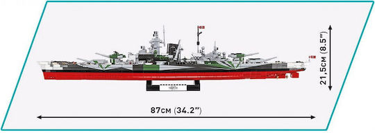 Cobi Building Blocks Battleship Tirpitz for 10+ Years 2810 Pieces