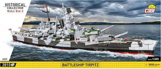 Cobi Building Blocks Battleship Tirpitz for 10+ Years 2810 Pieces