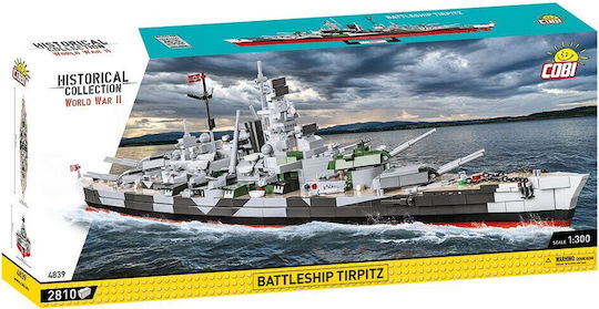 Cobi Building Blocks Battleship Tirpitz for 10+ Years 2810 Pieces