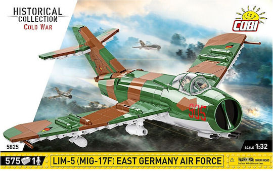 Cobi Building Blocks Historical Collection Cold War LIM-5 MIG-17F East Germany Air Force For 7+ Years 575 Pieces