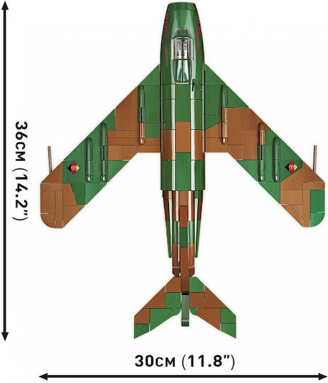 Cobi Building Blocks Historical Collection Cold War LIM-5 MIG-17F East Germany Air Force For 7+ Years 575 Pieces