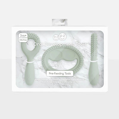 Ezpz Oral Development Tools Teether BPA Free made of Silicone for 3 m+ 3pcs