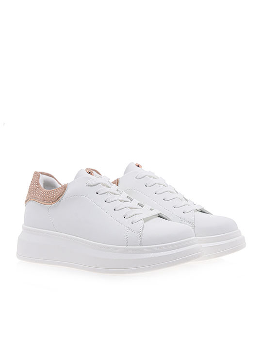 Seven Women's Flatforms Sneakers White