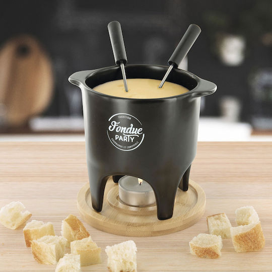 Cook Concept Σκεύος για Φοντύ με Ρεσώ από Πορσελάνη Μαύρο